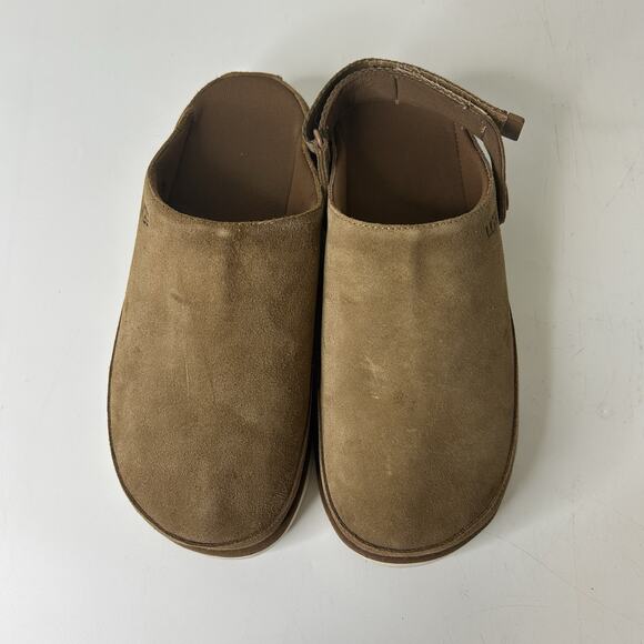 UGG Tan Suede Mules with Strap - Picture 5 of 10